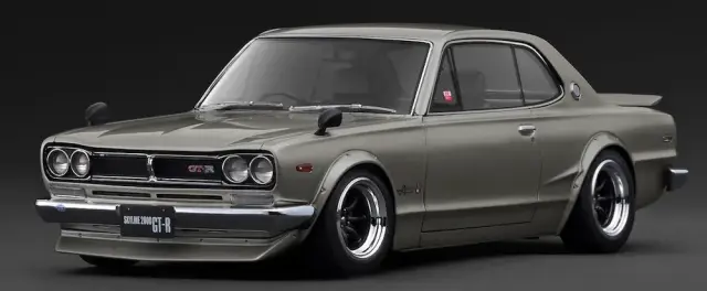 [予約] イグニッションモデル 1/18 ニッサン スカイライン 2000 GT-R KPGC10 ダークシルバー　IG4032