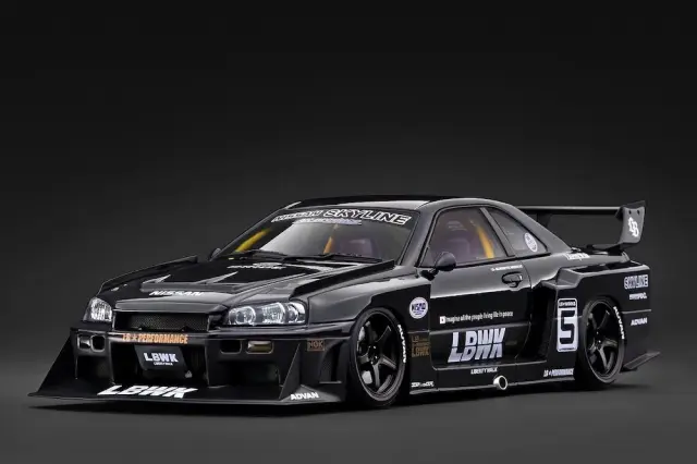 [予約] イグニッションモデル 1/18 LB-ER34 スーパーシルエット スカイライン ブラック　IG4135
