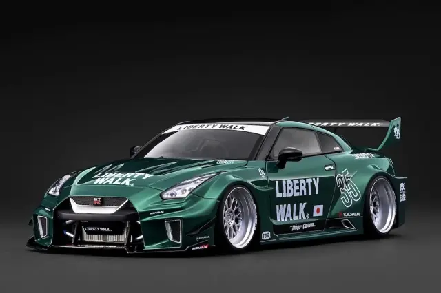 RAI'S ダイキャストモデル 黒 予約] イグニッション 1/18 LB-シルエット WORKS GT ニッサン 35GT-RR