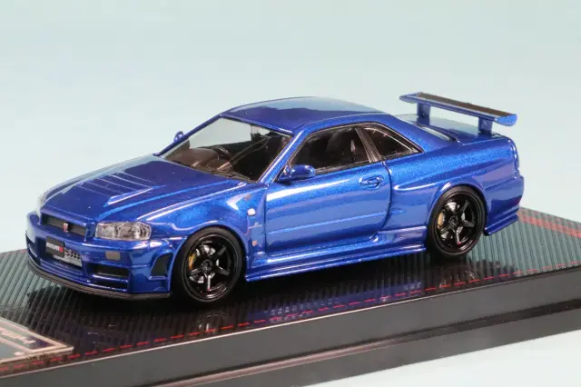 261001 イグニションモデル 1/64 ニッサン スカイライン GT-R (BNR34) NISMO カスタマイズ ブルーメタリック IG4174