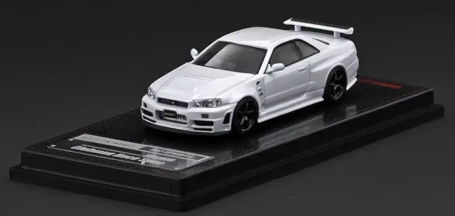 [予約] イグニションモデル 1/64 ニッサン スカイライン GT-R (BNR34) NISMO カスタマイズ ホワイト IG4175