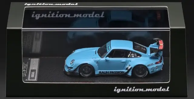 予約] イグニッション 1/64 ポルシェ RWB 993 ライトブルー IG4211