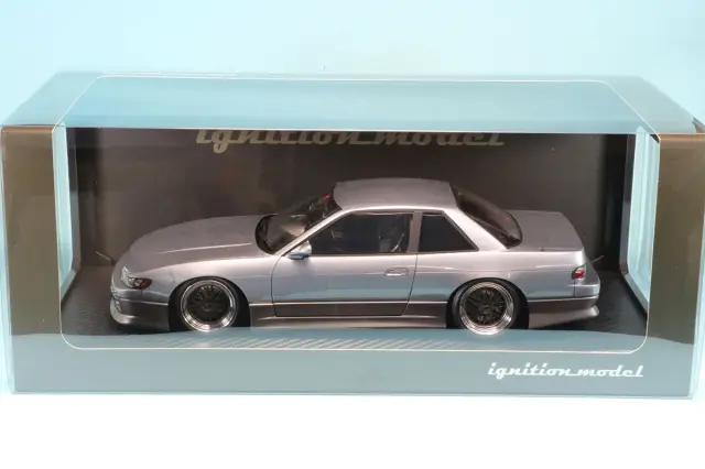 251018　イグニッションモデル 1/18 ヴェルテックス ニッサン S13 シルビア ブルーシルバー/グレー　IG3590