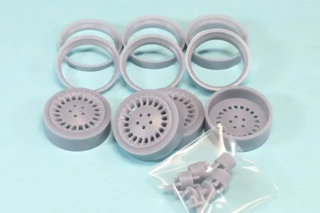 251018　ケイSTYLE! 1/24 20インチ リバレル Y33 ニッサン シーマ純正 ホイールセット　KS-PA61
