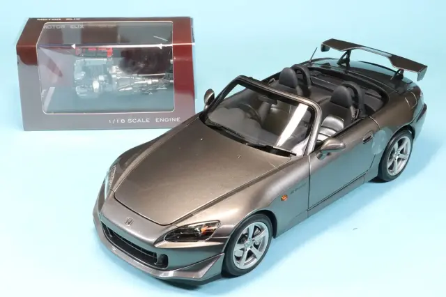 モーターヘリックス 1/18 ホンダ S2000 TYPE S 2007 ムーンロックメタリック フル開閉 ディスプレイエンジン付き　M85111