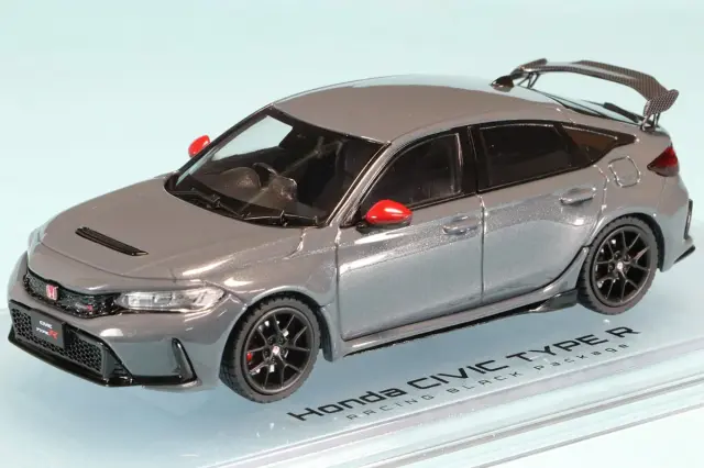 ホビージャパン 1/43 ホンダ シビック TYPE R (FL5) レーシングブラックパッケージ 純正オプション装着車 ソニックグレーパール　HJD431004GM