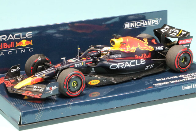 ミニチャンプス 1/43 レッドブル RB18 エミリアロマーニャGP 2022 M.フェルスタッペン ウィナー　417220401