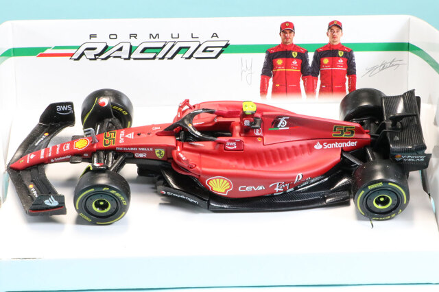 ブラーゴ 1/43 スクーデリア フェラーリ F1-75 2022 C.サインツ　18-36832S