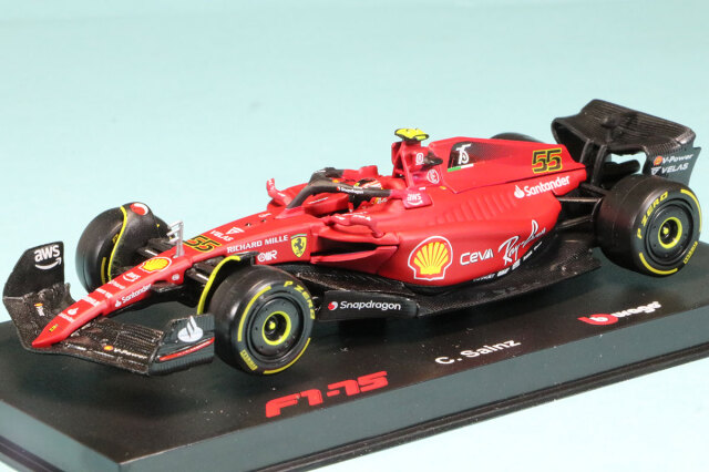 ブラーゴ 1/43 スクーデリア フェラーリ F1-75 2022 C.サインツ (ドライバー付)　18-36831S