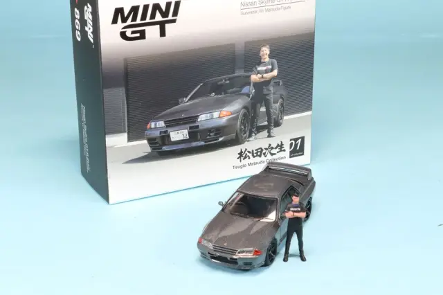 MINI-GT 1/64 ニッサン スカイライン GT-R R32 ニスモガンメタル