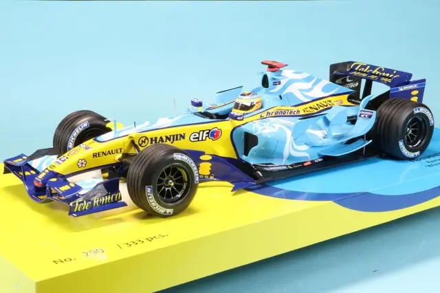 ミニチャンプス 1/18 ルノー R26 イギリスGP  2006 F.アロンソ ウィナー 147060801