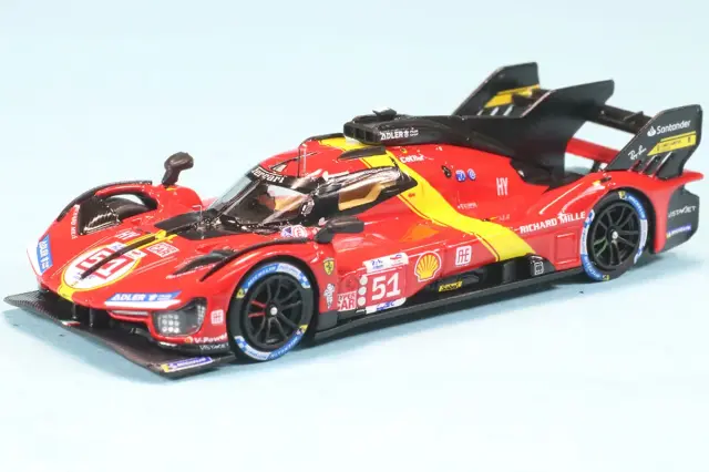 スパーク/ルックスマート 1/64 フェラーリ 499P No.51 FERRARI AF CORSE ルマンウィナー 2023 アレッサンドロ・ピエール・グイディ、ジェームズ・カラド、アントニオ・ジョビナッツィ　LS64001LM