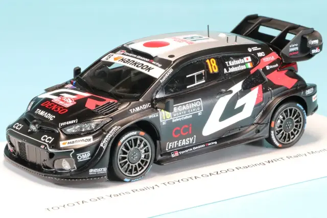 スパーク 1/43 トヨタ GR ヤリス ラリー1 モンテカルロラリー 2025 No.18 勝田貴元　S6892