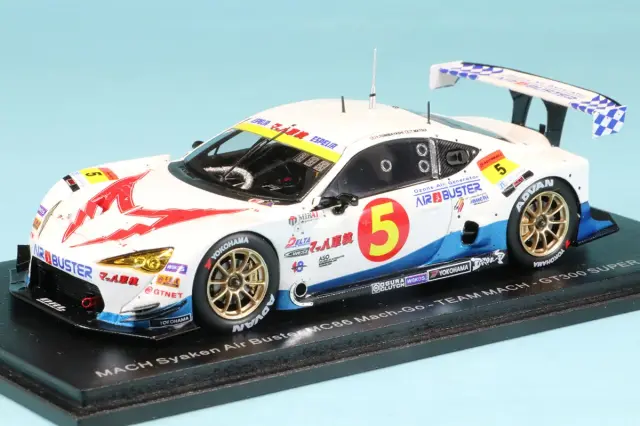 スパーク 1/43 マッハシャケン エアバスター MC86 トヨタ GR86 スーパーGT 2023 GT300 No.5 冨林勇佑/松井孝允　SGT067