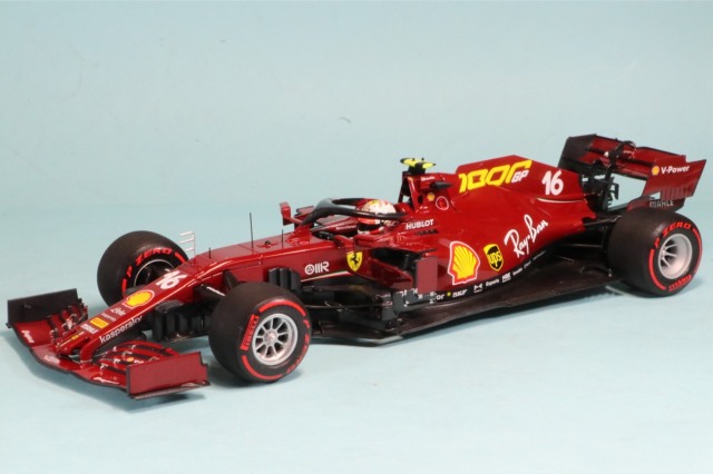 BBR 1/18 フェラーリ SF1000 トスカーナー ムジェロGP 2020 "フェラーリ F1 1000th GP" C.ルクレール （ダイキャストモデル 台座、ディスプレイケース無し）　BBR161000