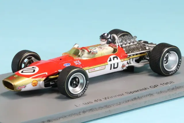 スパーク 1/43 ロータス 49 スペインGP 1968 G.ヒル ウィナー S4829