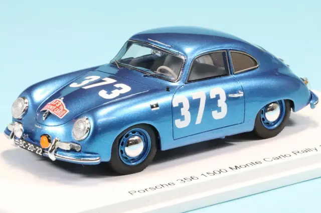 スパーク 1/43 ポルシェ 356 1500 モンテカルロ ラリー 1955 No.373　S6140