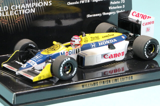 ミニチャンプス 1/43 ウィリアムズ FW11B ホンダ 1987 ワールド 