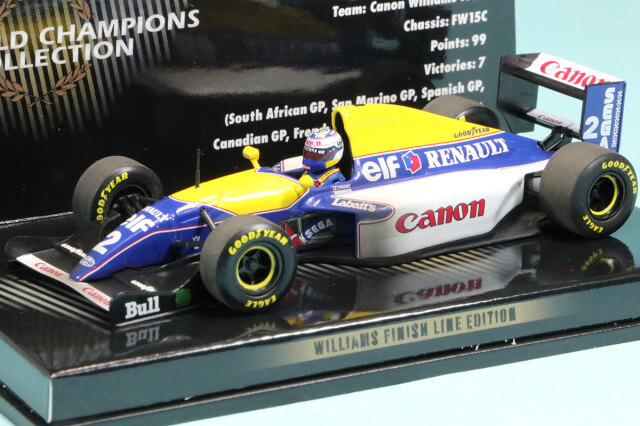 ミニチャンプス 1/43 ウィリアムズ FW15C ルノー 1993 ワールドチャンピオン A.プロスト ウェザリング仕様　436936602