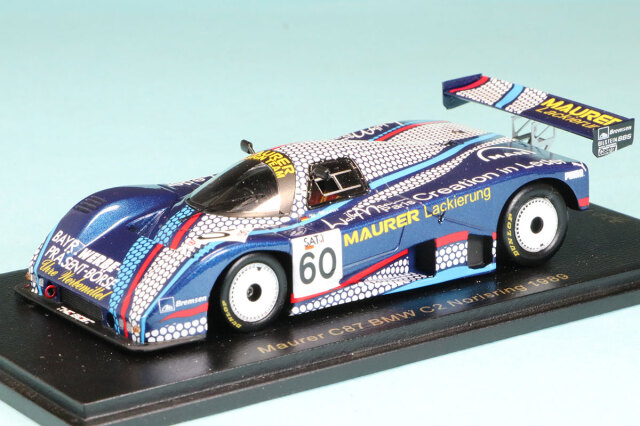 [返品交換対象外品]　レースランド特注スパーク 1/43 マウラー C87 BMW C2 ノリスリング 1989 No.60　RS1720