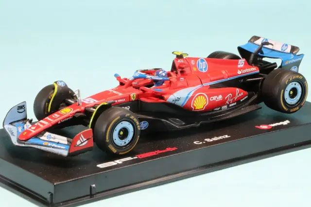ブラーゴ 1/43 フェラーリ SF-24 マイアミGP 2024 No.55 C.サインツ Jr
