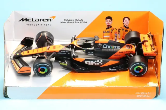 スパーク 1/64 マクラーレン MCL38 2024 O.ピアストリ Y375 ミニカー