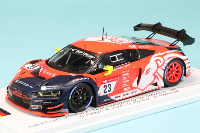 Frank's Modellautoecke特注スパーク  1/43 アウディ R8 LMS GT3 Evo.2 ライオンスピードbyカーコレクション ニュル 24h 2022 No.23　FF018