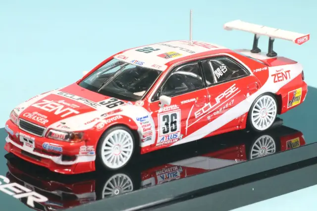 ホビージャパン 1/64 ZENT ECLIPSE トヨタ チェイサー JTCC 1997 No.36