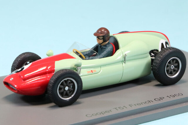 スパーク 1/43 クーパー T51 フランスGP 1960 B.ハルフォード　S8053
