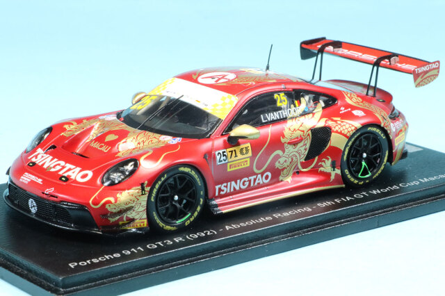 スパーク 1/43 ポルシェ 911 GT3 R (992) No.25 アブソリュート レーシング 5位 2024 マカオ FIA GT ワールドカップ ローレンス バンスール　SA296