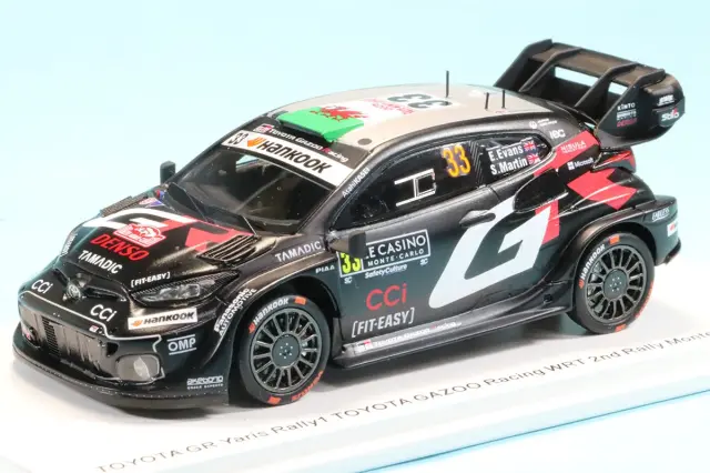 スパーク 1/43 トヨタ GR ヤリス ラリー1 モンテカルロラリー 2025 No.33 E.エヴァンス　S6889