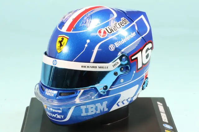 スパーク/ルックスマート 1/5 ヘルメット C.ルクレール マイアミGP