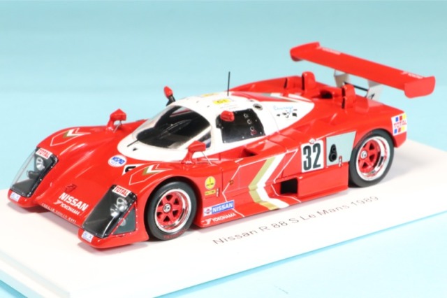 ロム独占再生産特注スパーク 1/43 ニッサン R88S CABIN ルマン 1989 No.32 限定200台 デカール未加工品 S4730N