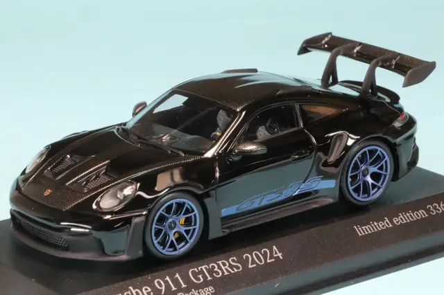 海外ショップ特注ミニチャンプス 1/43 ポルシェ 911 (992) GT3 RS ヴァイザッハ パッケージ 2024 ブラック　413062122