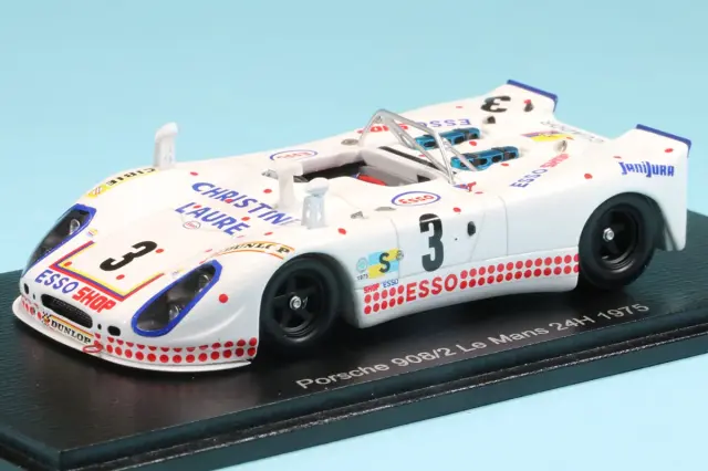 スパーク 1/43 ポルシェ 908/2 No.3 ルマン 1975 C.ポワロ - G.オルテガ - G.キュイネ　S9799