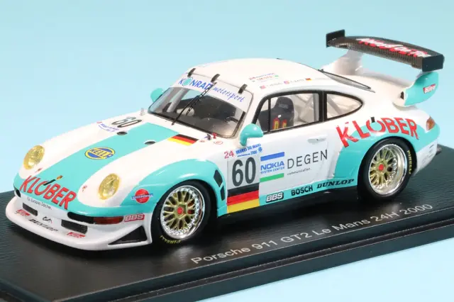 スパーク 1/43 ポルシェ 911 GT2 No.60 ルマン 2000 J-V.ガーツェン