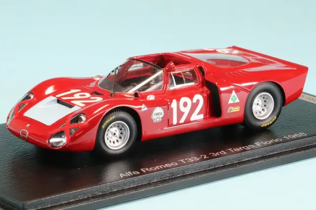 スパーク 1/43 ポルシェ 907 No.222 4位 1968 タルガ・フローリオ H