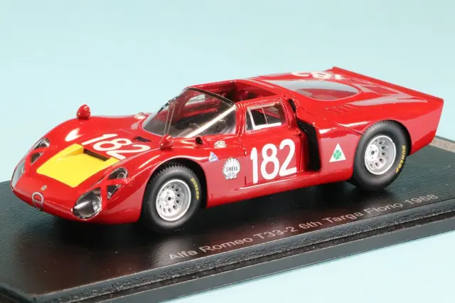 スパーク 1/43 ポルシェ 907 No.222 4位 1968 タルガ・フローリオ H