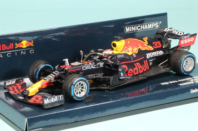 ミニチャンプス 1/43 レッドブル レーシング ホンダ RB16B ベルギーGP 2021 Winner M.フェルスタッペン　410211333