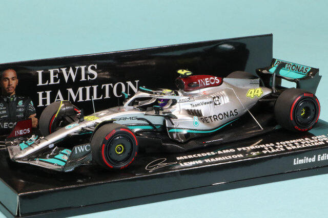ミニチャンプス 1/43 メルセデス-AMG W13 ルイス ハミルトン ブラジル 