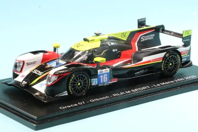 スパーク 1/43 オレカ 07 ギブソン No.16 RLR M SPORT ルマン 2025 M. Jensen - R. Cullen - P. Pilet S9274
