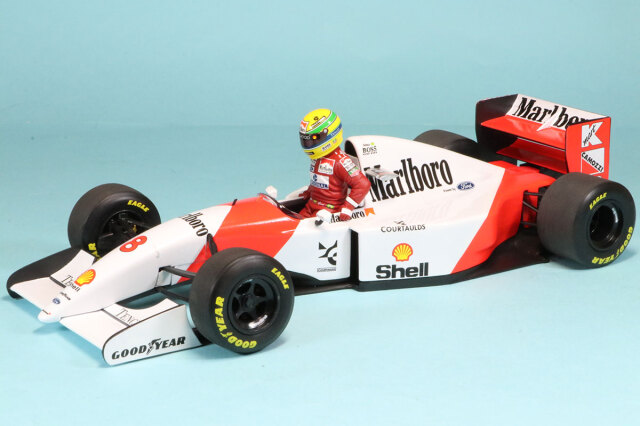 [予約] ミニチャンプス 1/18 マクラーレン MP4/8 フォード オーストラリアGP 1993 Winner A.セナ デカール加工品　540931838S