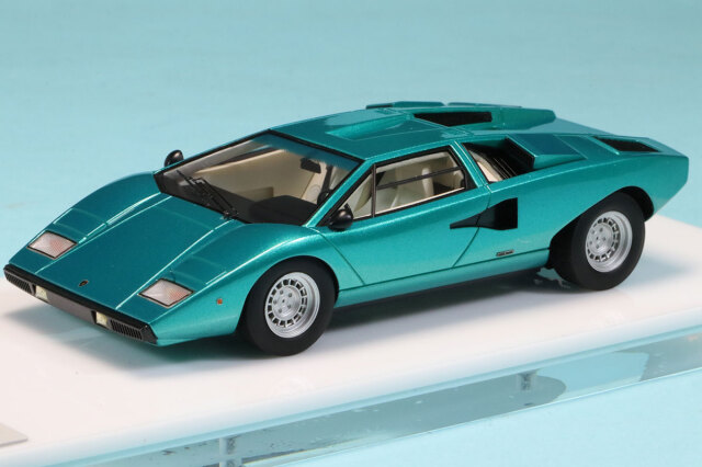 240516N　アイドロン 1/43 ランボルギーニ カウンタック LP400 1974 メタリックエメラルドグリーン　EM387E　※