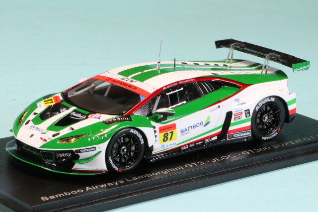 スパーク 1/43 バンブー エアウェイズ ランボルギーニ ガヤルド GT3 スーパーGT GT300 2022 No.87 松浦孝亮/坂口夏月　SGT039