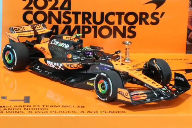 ミニチャンプス 1/43 マクラーレン MCL38 ノリス/ピアストリ アブダビ