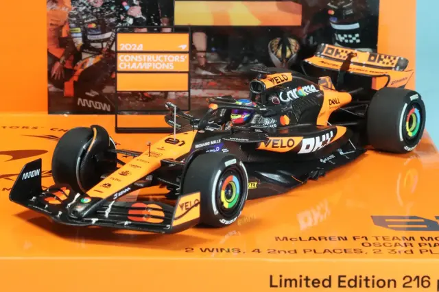 ミニチャンプス 1/43 マクラーレン MCL38 ノリス/ピアストリ アブダビ