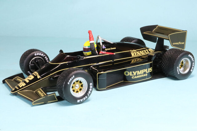 ミニチャンプス 1/18 ロータス ルノー 97T A.セナ ポルトガルGP 1985 F1初優勝 レインタイヤ/ウェザリング仕様　540853872