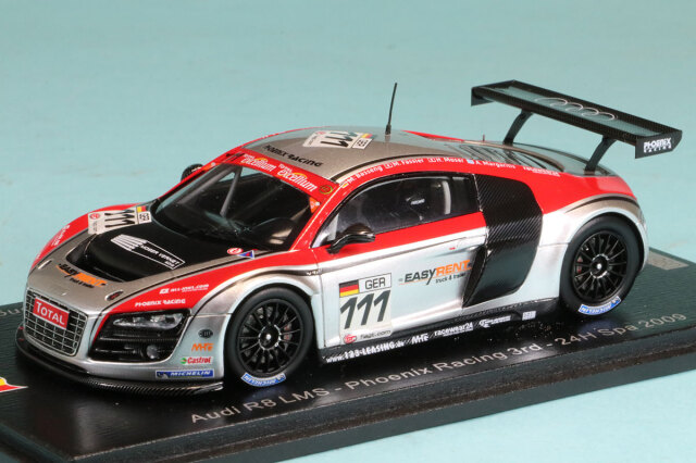 スパーク 1/43 アウディ R8 LMS スパ 24h 2009 No.111　100SPA21