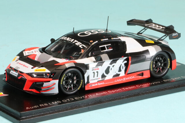 スパーク 1/43 アウディ R8 LMS GT3 EVO II No.11 アウディ Sport Team Comtoyou 8th スパ 24h 2023　SB705
