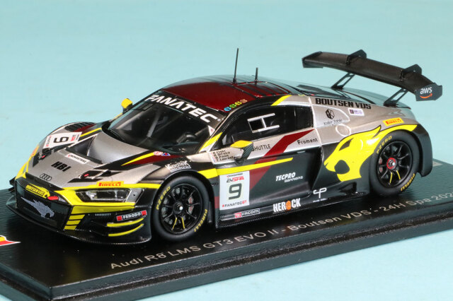スパーク 1/43 アウディ R8 LMS GT3 EVO II No.9 Boutsen VDS スパ 24h 2023　SB724